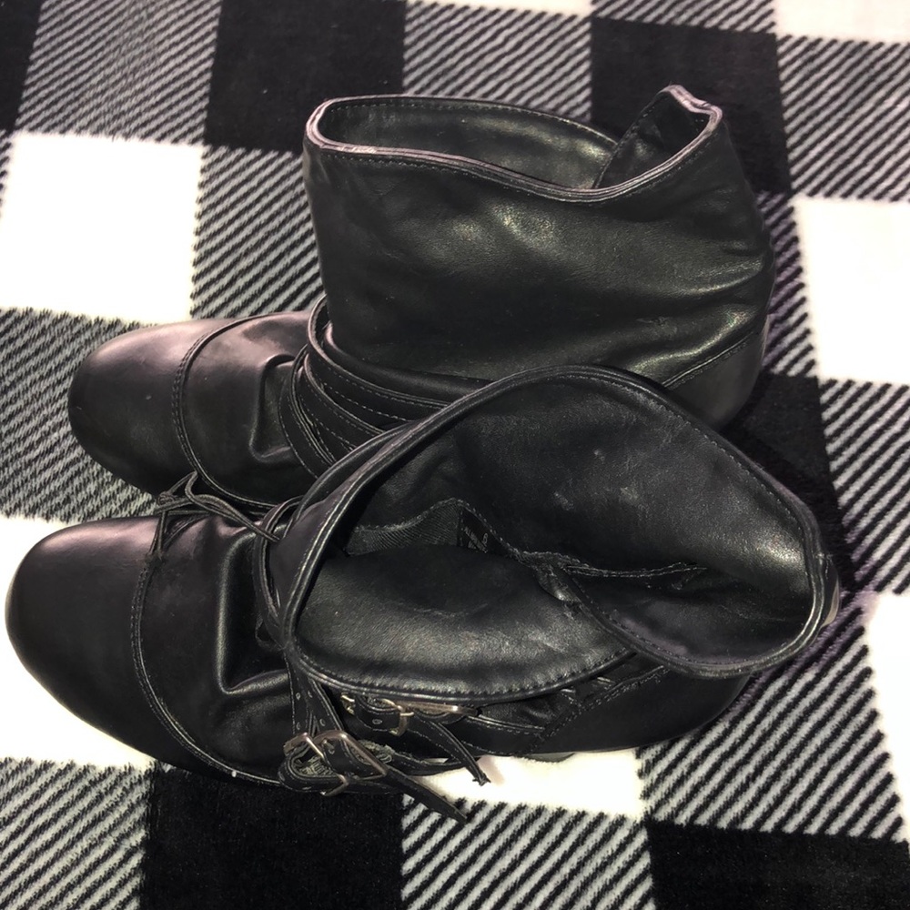 New Size 6 Black Xhiliration Target heeled Booties